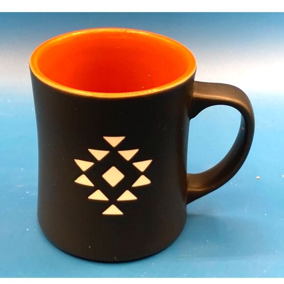 2012 Rare Starbucks Coffee Mug Guatemala Antigua Aztec Etched Black 16 oz - Picture 1 of 4